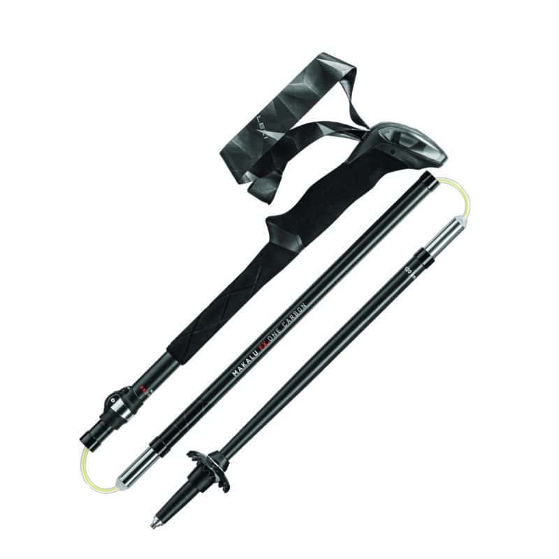 Il bastone Leki Makalu FX.ONE Carbon ripiegato.