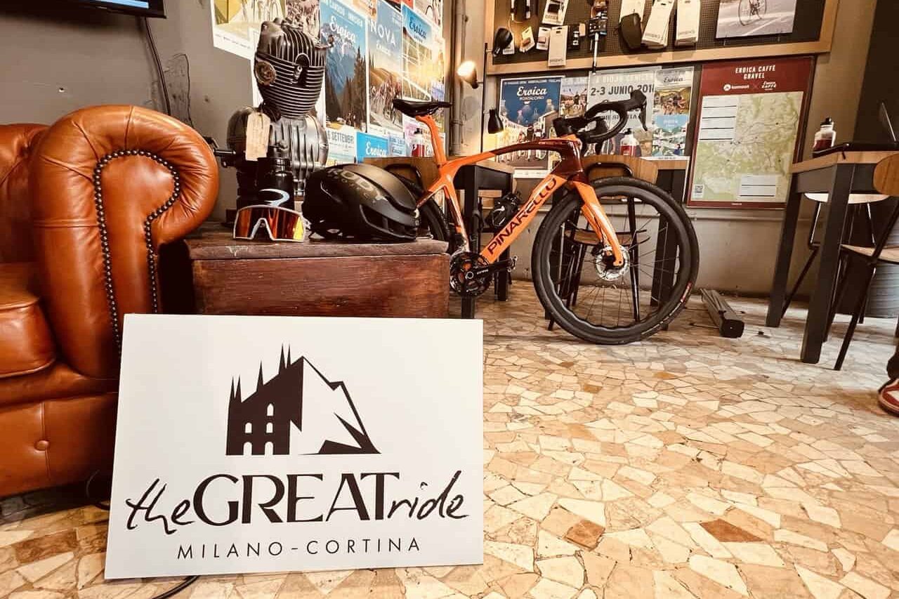 The Great Ride presentata all'Eroica Cafè di Milano. Foto: Martina Tremolada