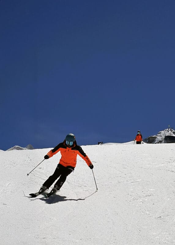 Durante il test sulla pista Bontadini.