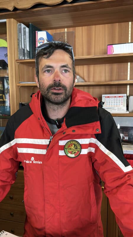 Il direttore della Scuola Sci del Cervino, nella sede centrale.