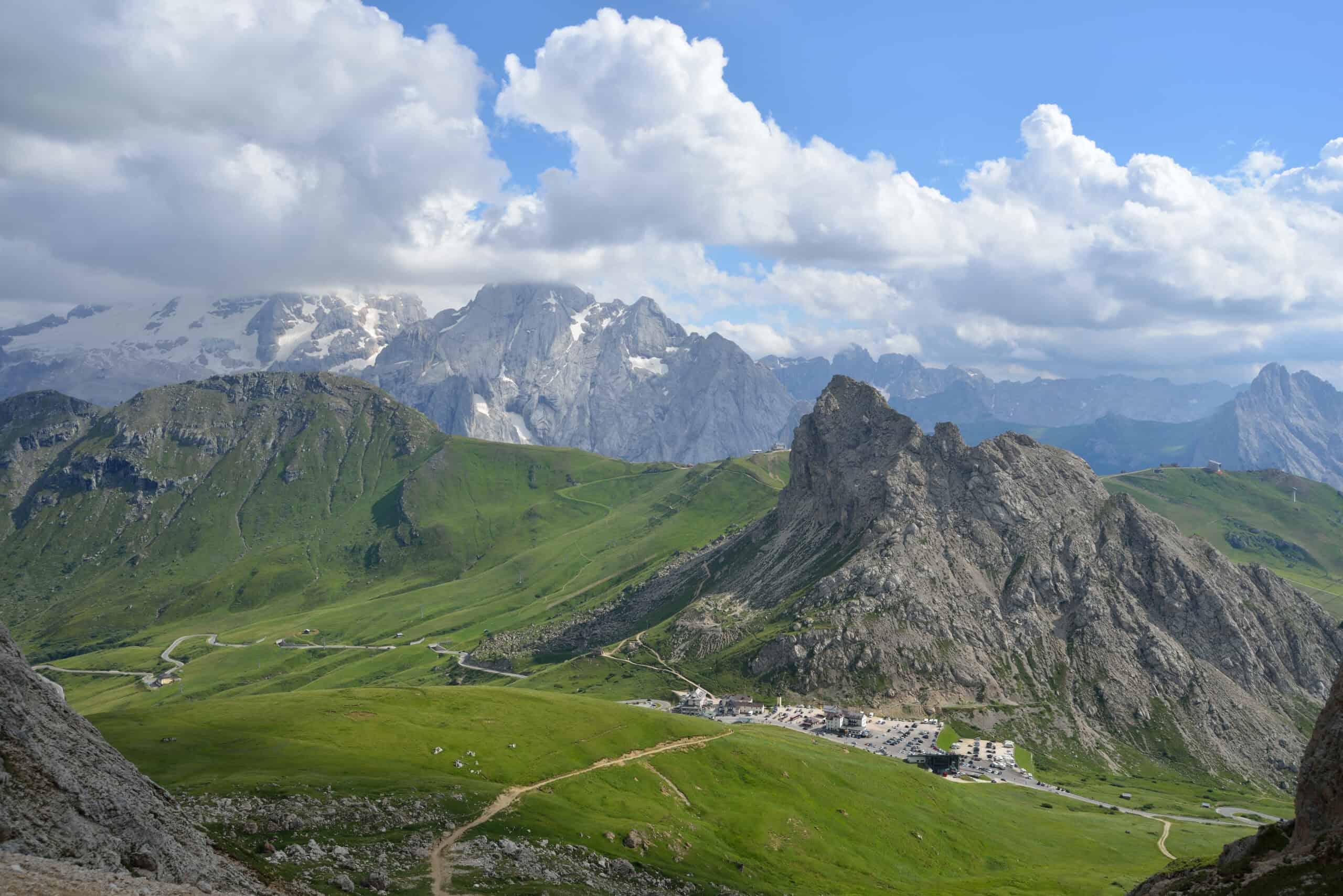 Panorama del Passo Pordoi. PH. Giorgio Galeotti 