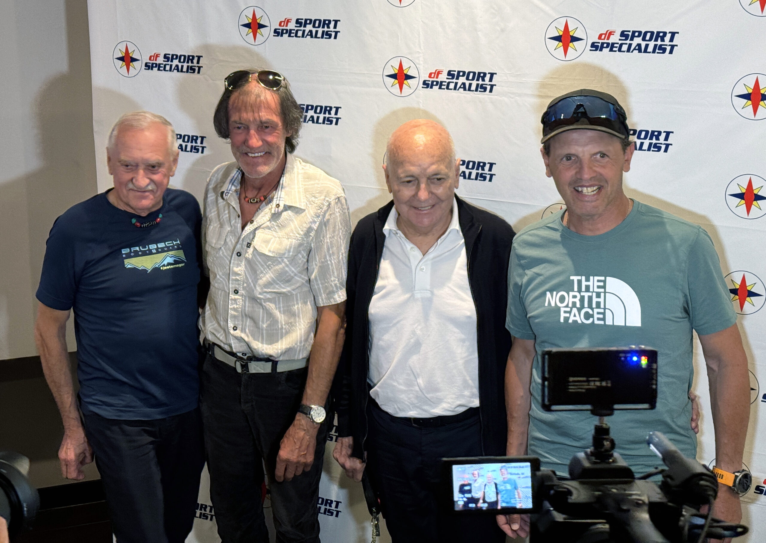 Da sinistra: Krzysztof Wielicki, Hans Kammerlander, Sergio Longoni, Simone Moro.