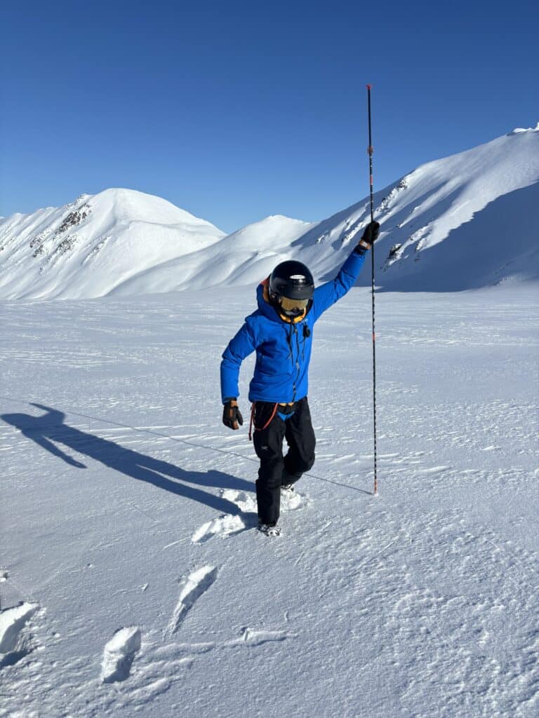 Sondaggio neve Astre Lovembreen - Isole Svalbard