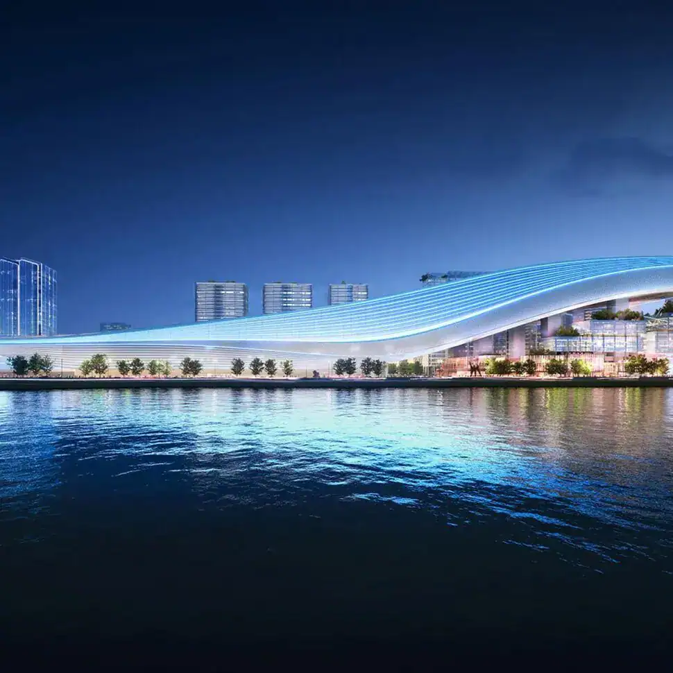 Un suggestivo rendering del complesso di Shenzen.