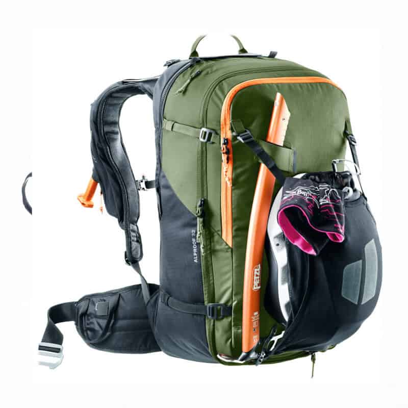 Alloggio esterno del casco. Deuter Alproof 32.