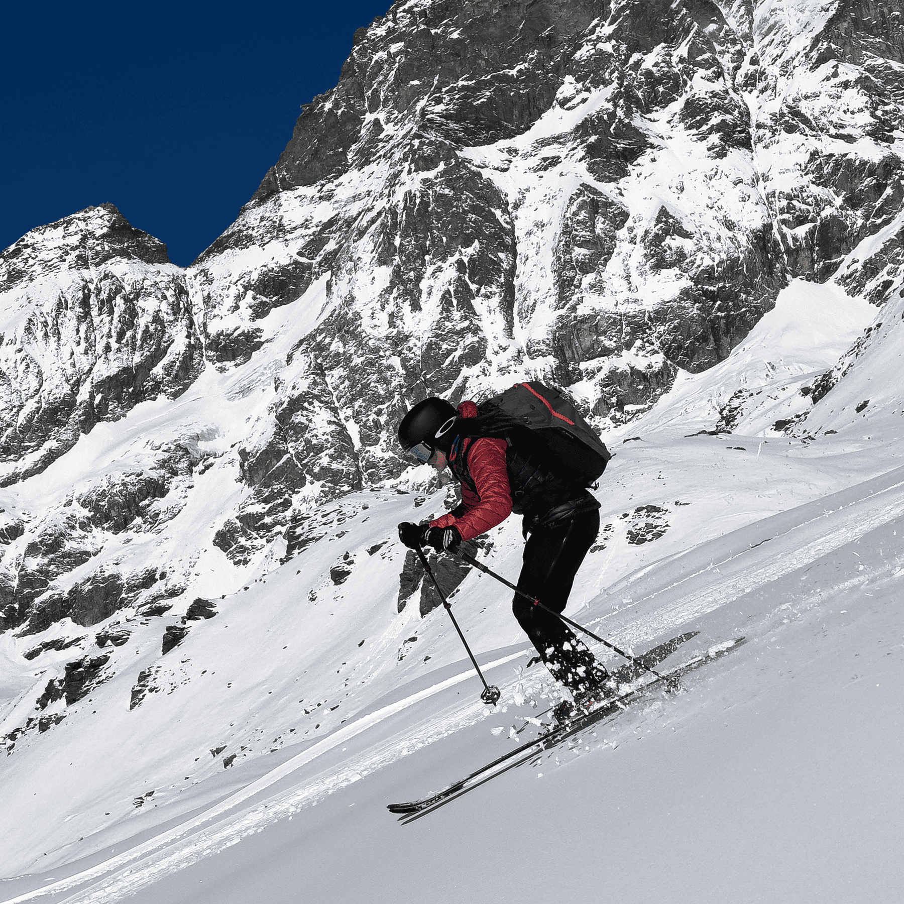 Sophie in azione freeride con Lumina 200.