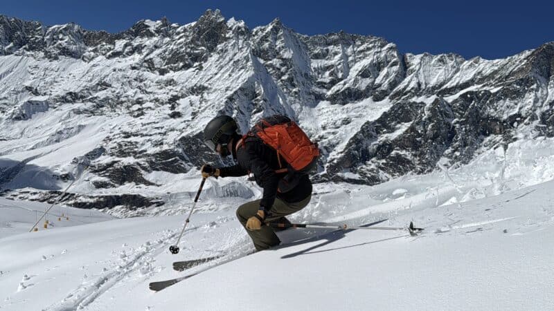 Freeride con vista... per Matthieu.
