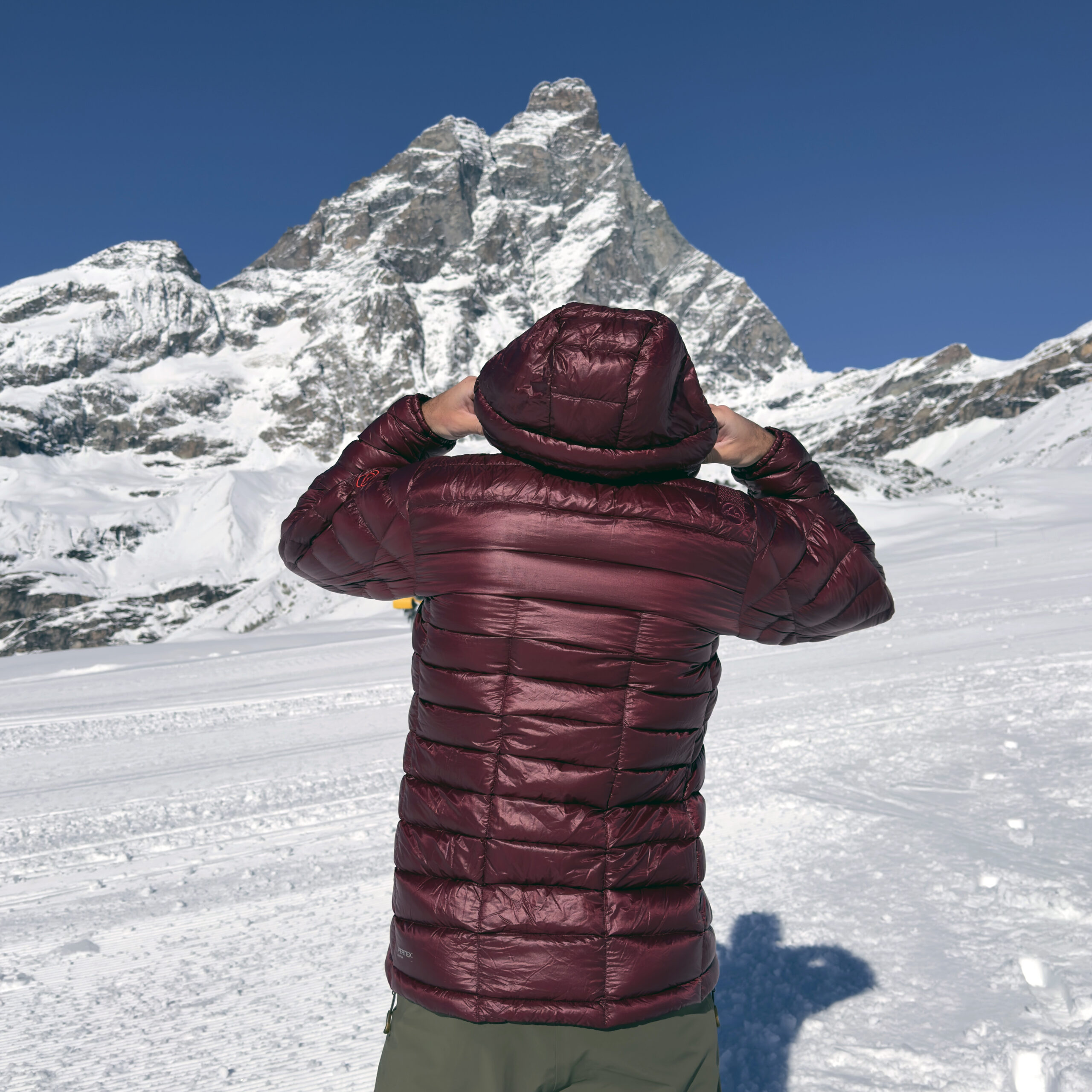 Vista posteriore del piumino Lumina 200 da uomo.