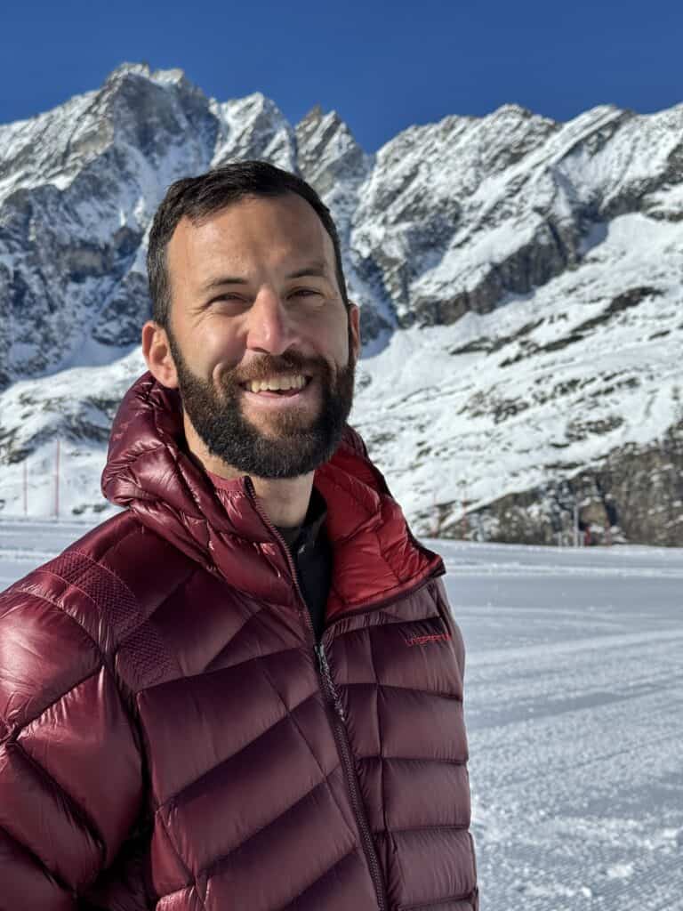Matthieu Landiona, maestro di sci della Scuola Sci del Cervino.