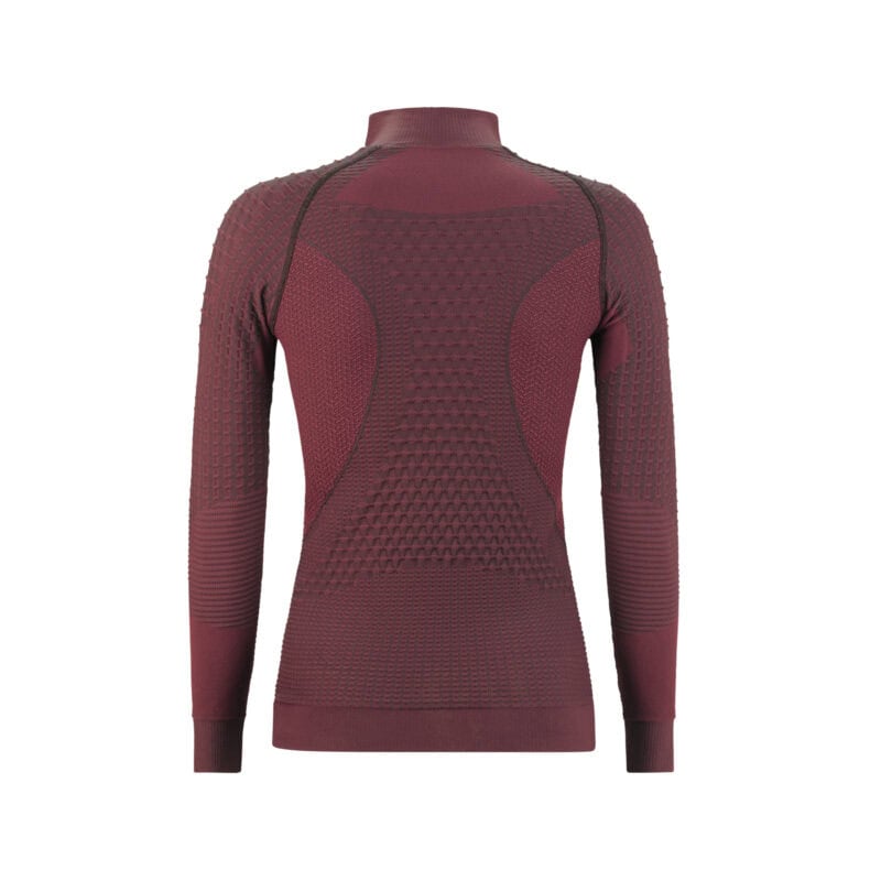 Tecso Black Thermo da donna in colore bordeaux, vista posteriore.
