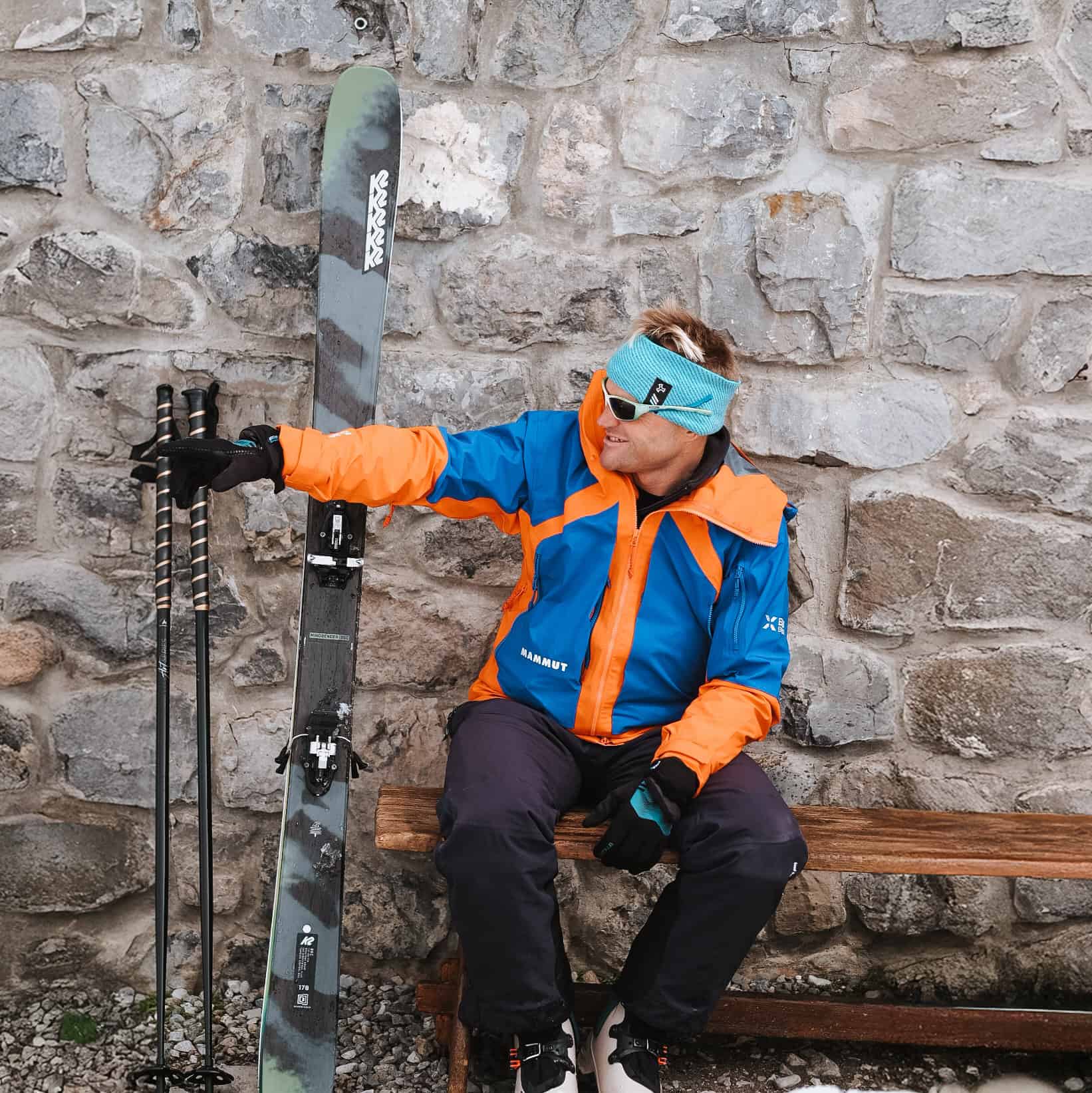 La giacca Mammut Norwand completa il corredo dello scialpinista più esigente.