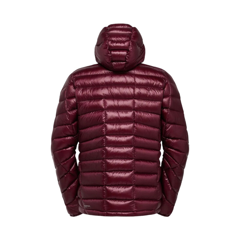 Lumina 200, il dorso del piumino da uomo, colore Redwood.