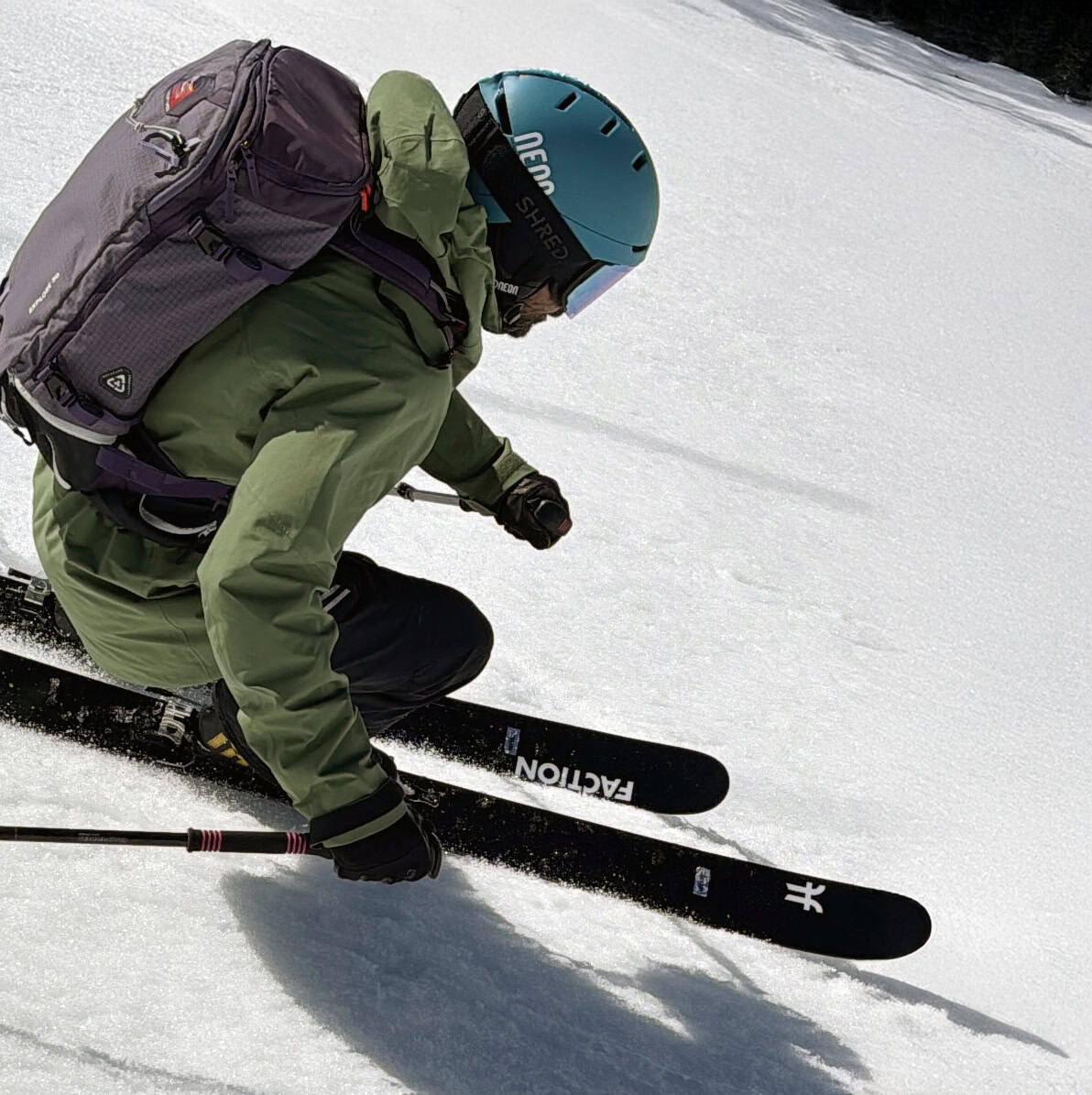 Freeride nel test di Cervinia a fine maggio.