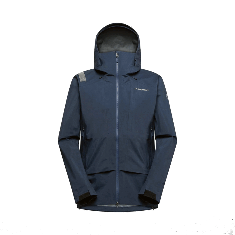 Impermeabile da escursionismo con cappuccio, resistente alle intemperie, ideale per outdoor.