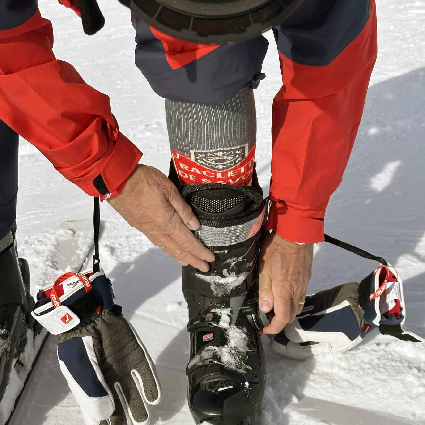 La calza BV Sport Slide Elite Collector, style Raclette de Savoie.