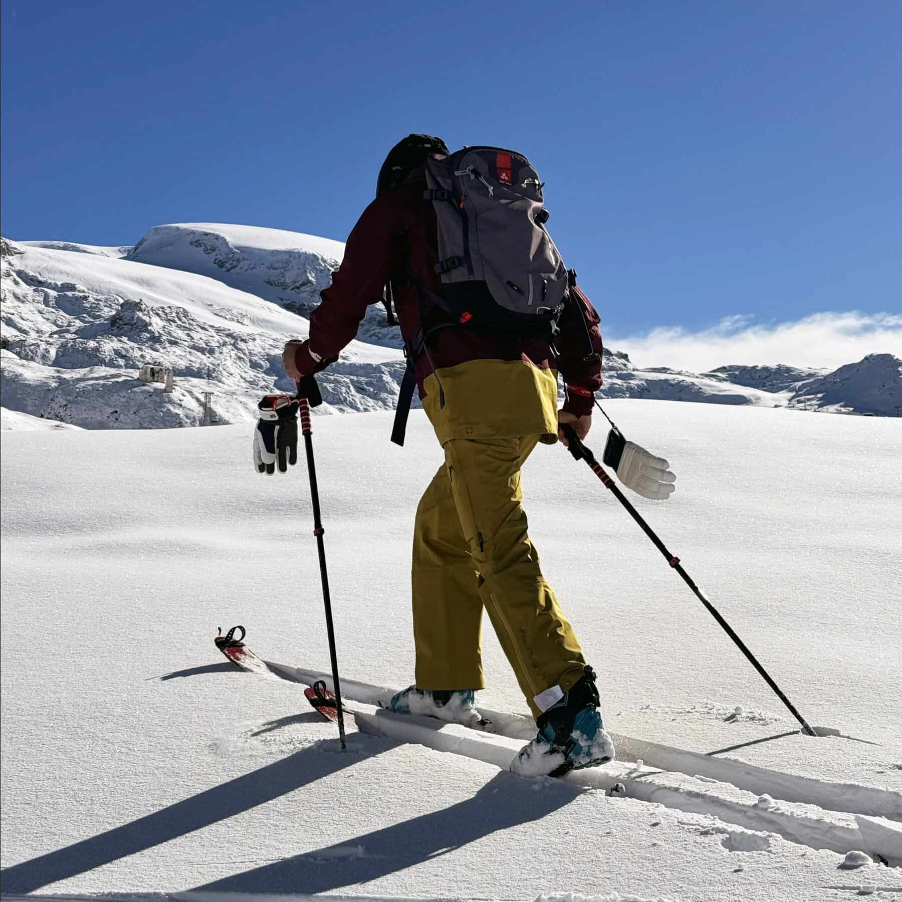 Calze BV Sport Slide Elite testate in salita scialpinistica.