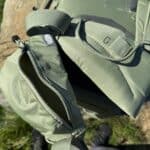 Deuter Guide 34+6 dettaglio della tasca sulla cinta ventrale