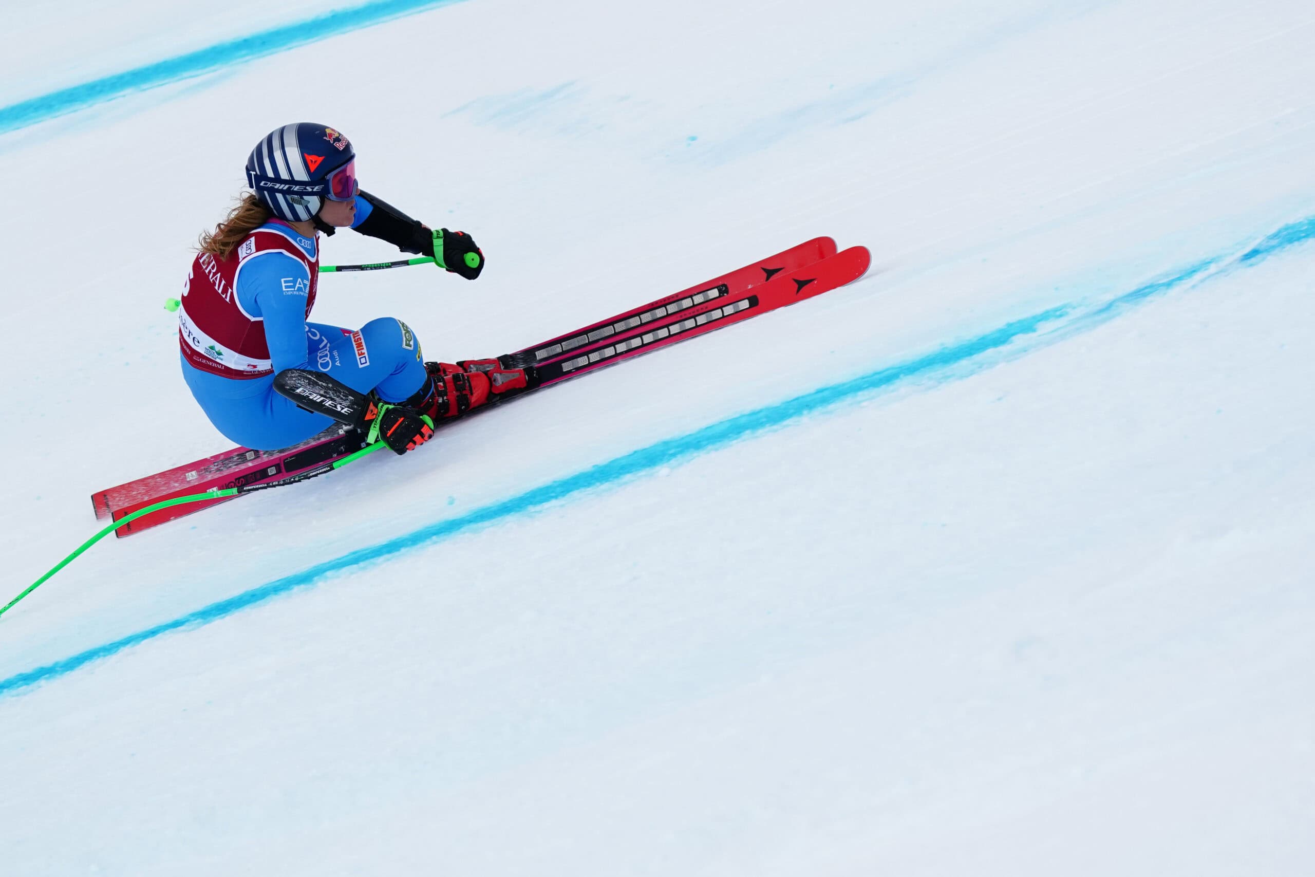 Sofia Goggia nel supergi vincente di Val d'Isere. Photo: Pier Marco Tacca /Pentaphoto