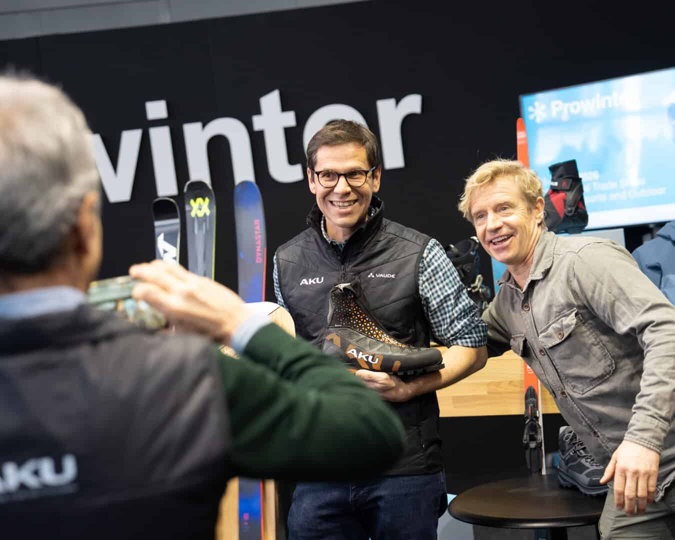 Un momento della premiazione del Prowinter Retail Award.