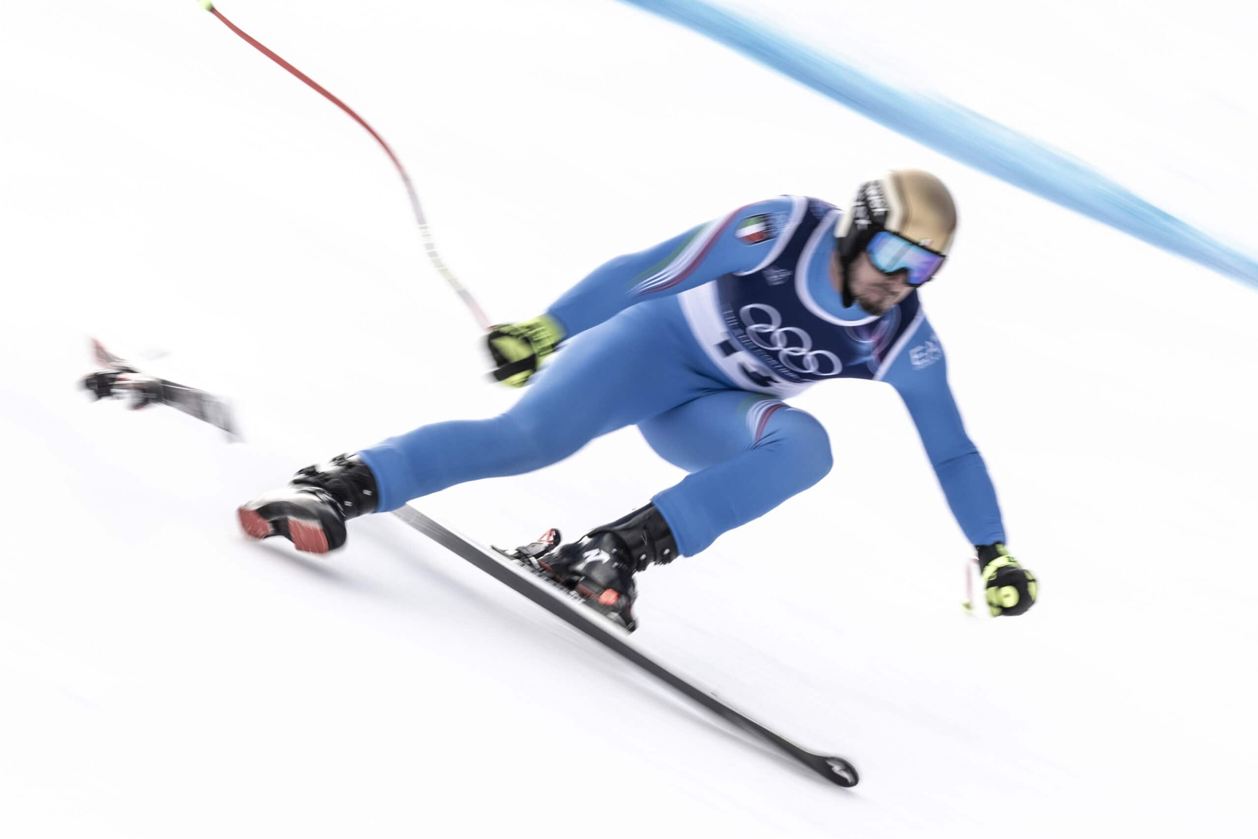 Domimik Paris perde lo sci e completa la delusione azzurra. Photo: Gabriele Facciotti | Pentaphoto