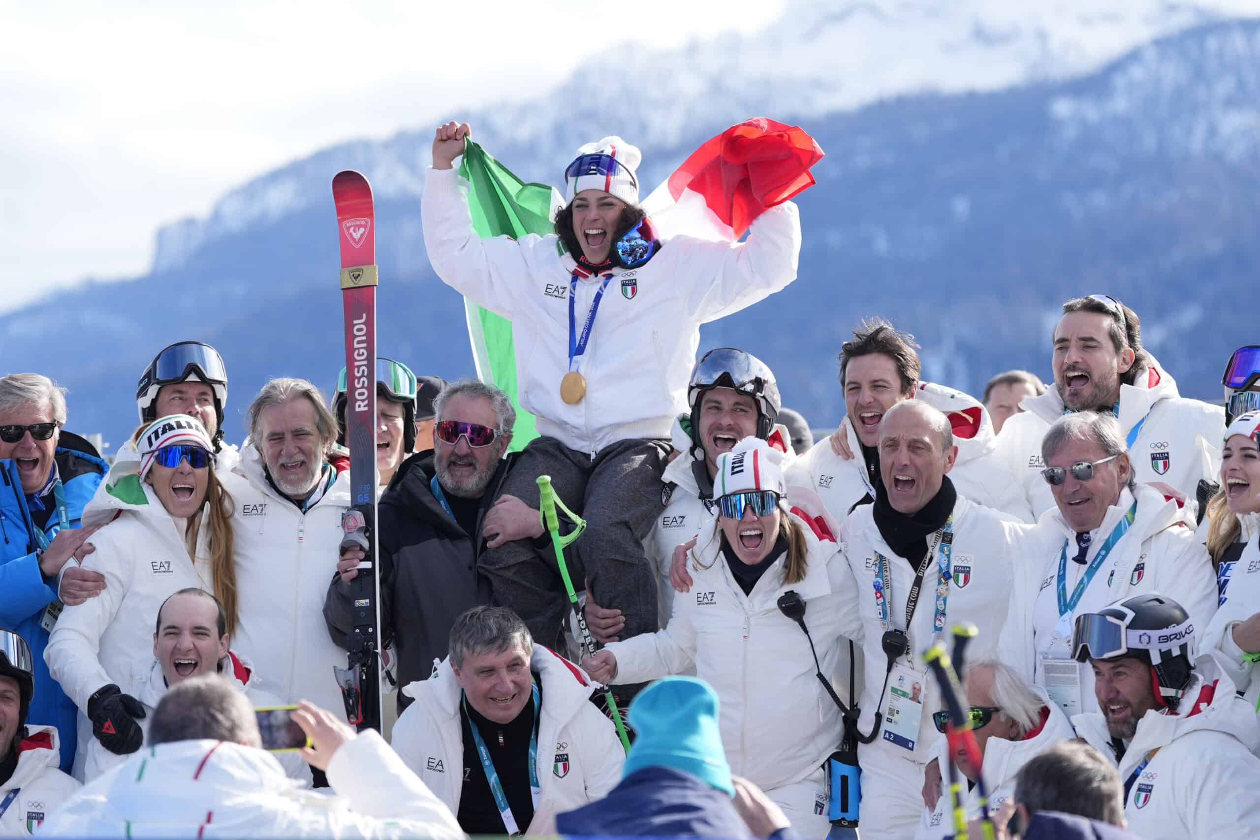 Federica Brignone, il valore di una grande squadra. Photo: Gio Auletta/Pentaphoto