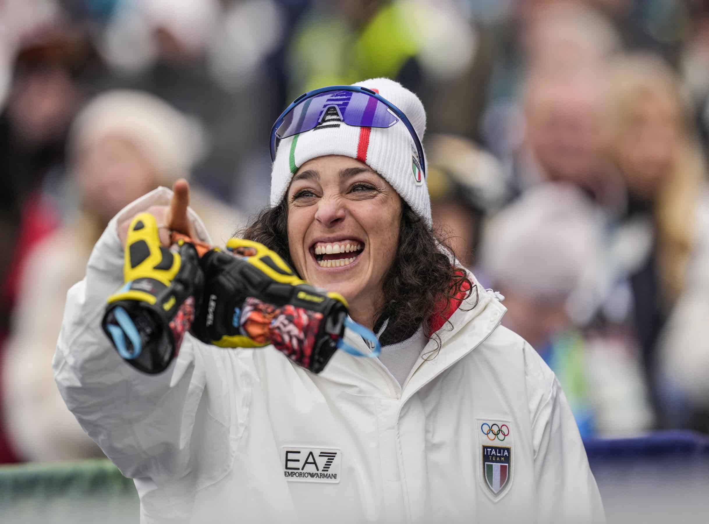 Felicità, soddisfazione, scarico delle tensioni nel viso affaticato di Federica. Photo: Gio Auletta/Pentaphoto
