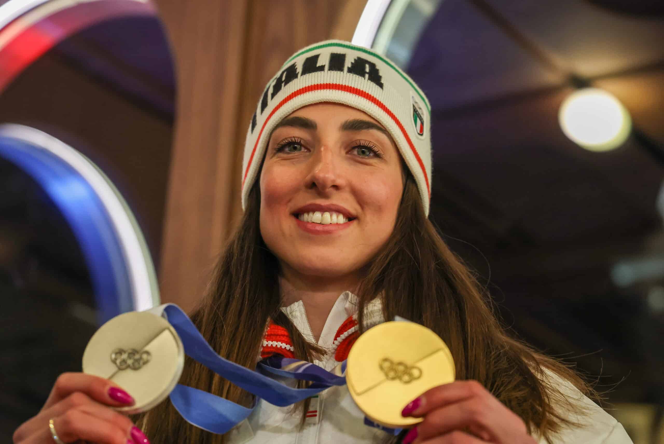 Lisa Vittozzi, storico oro nel biathlon 10k. Photo: Marco Trovati/Pentaphoto