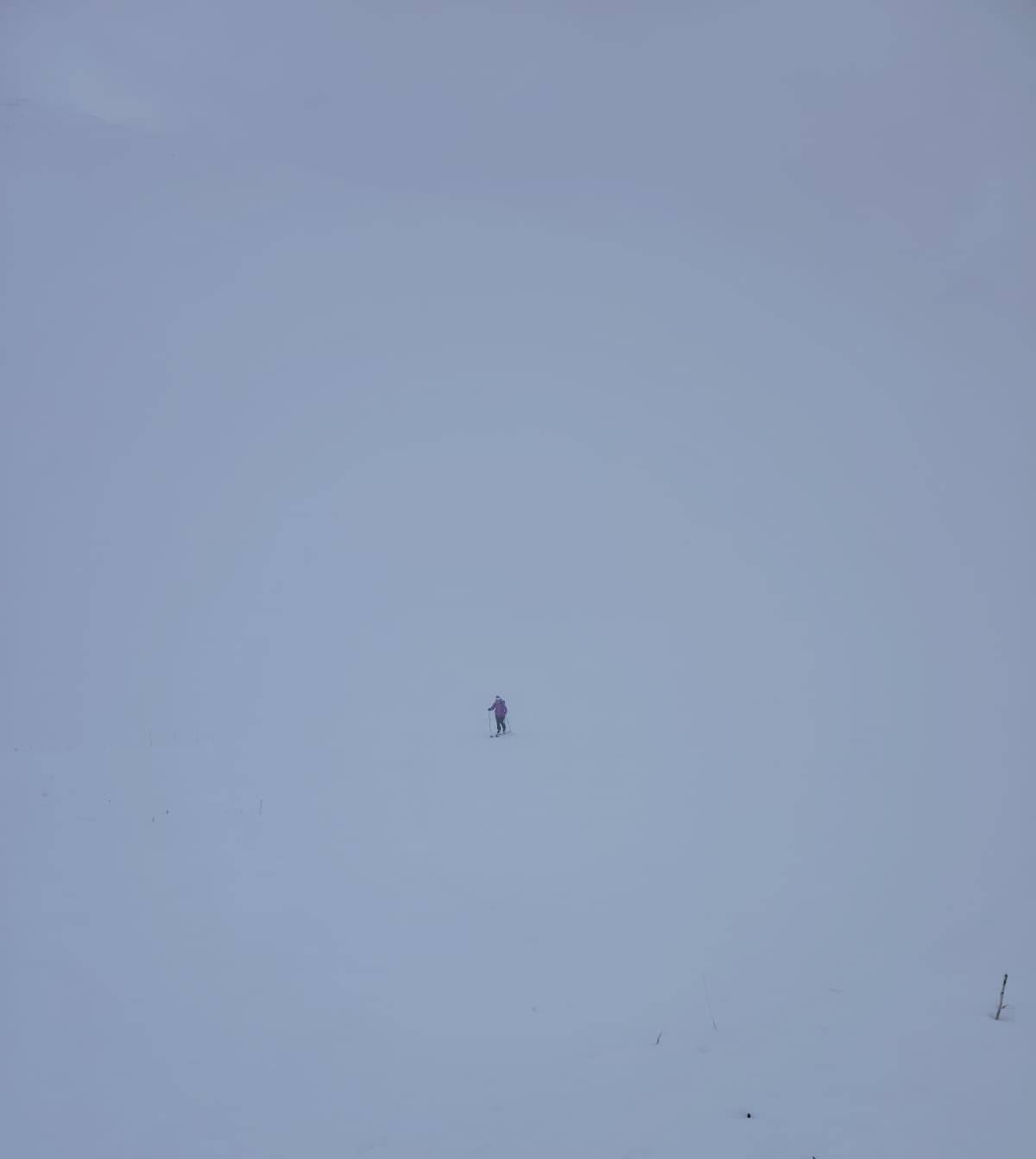 Whiteout escursionista