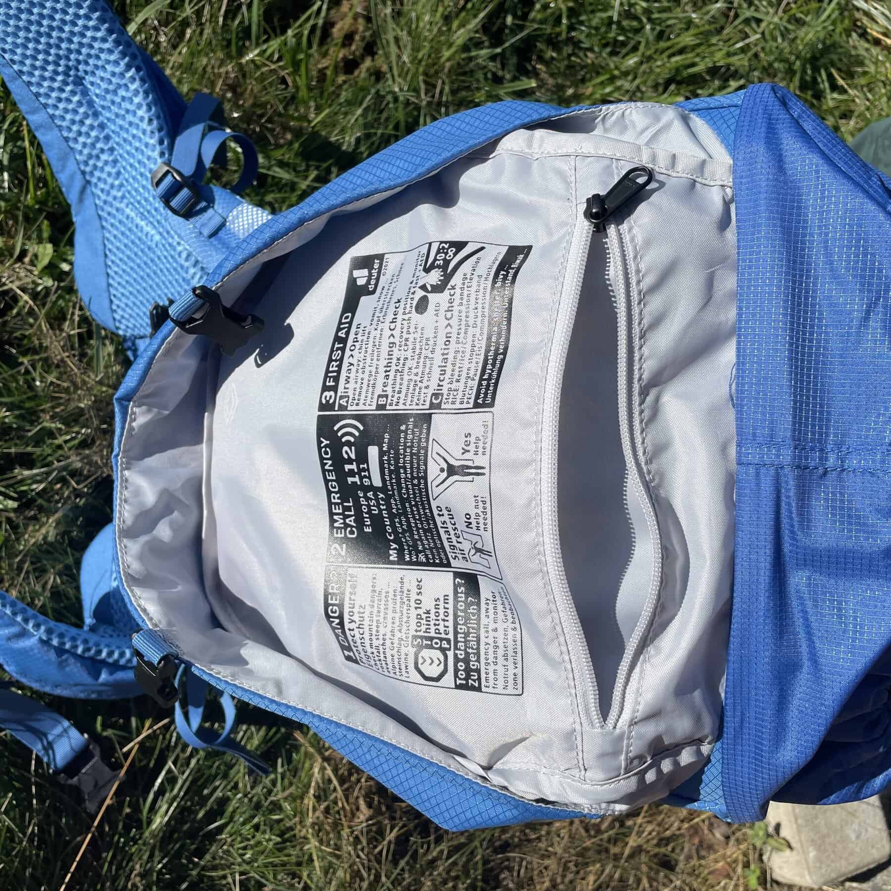 Cappella superiore dello zaino Deuter Futura 32