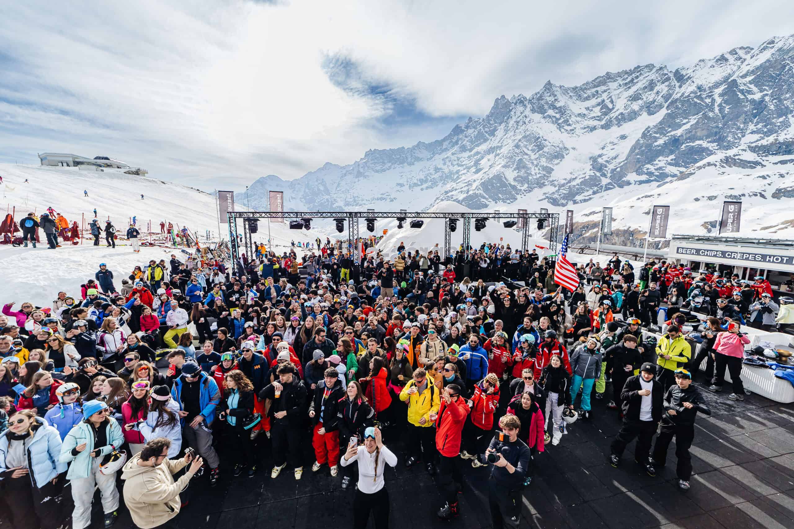 Aprés-ski d'alta quota a Cervinia. Ph: Marciello-SG