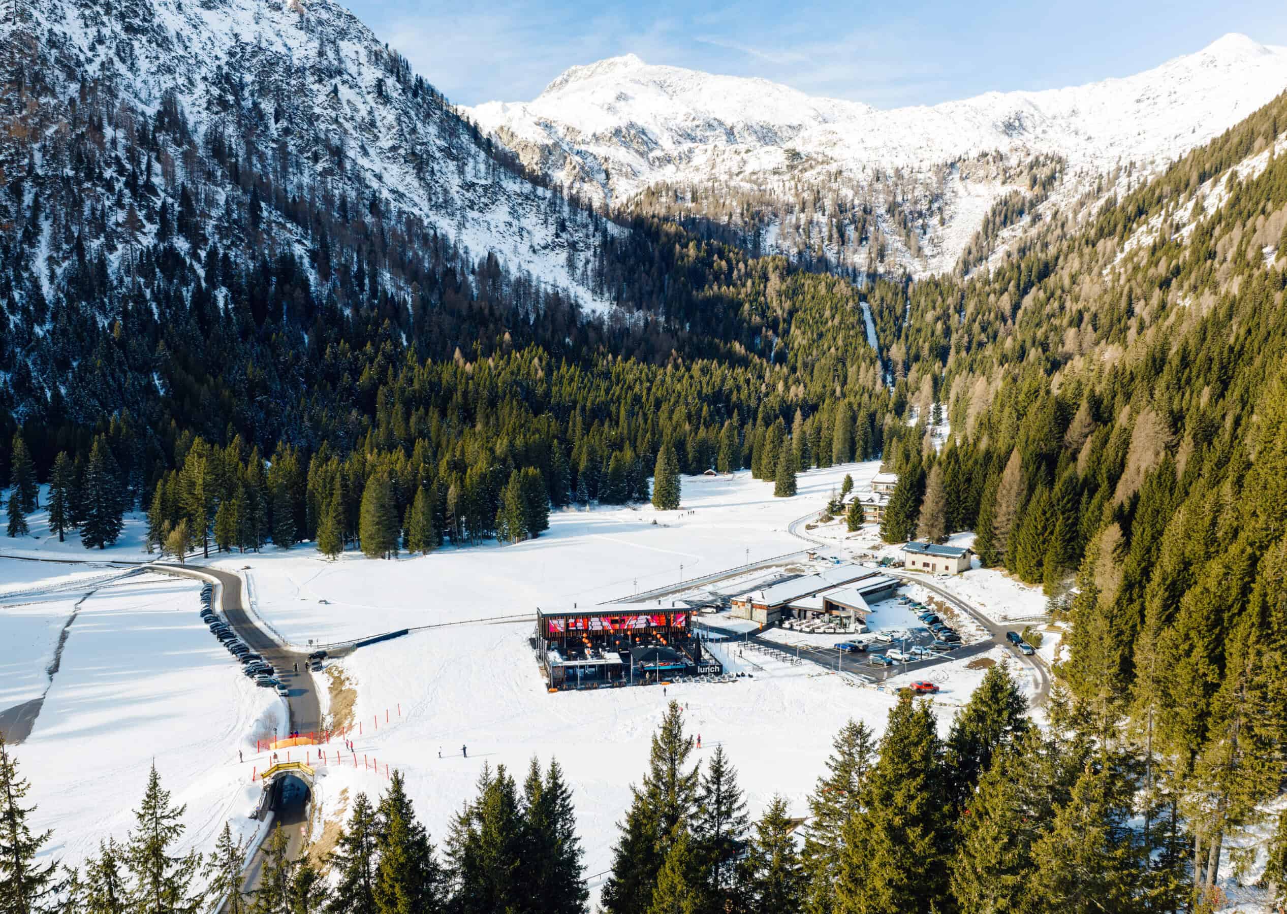 La struttura di SuperG a Madonna di Campiglio.