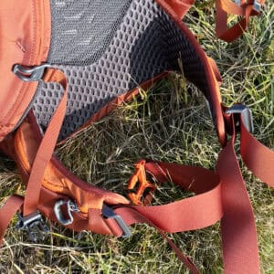 Gregory Wander 30 cintura lombare snodo regolazione sistema trasporto dettaglio