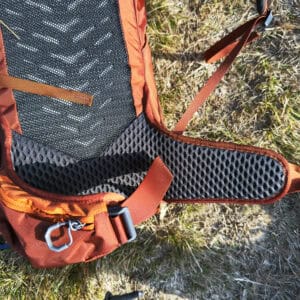 Gregory Wander 30 schienale schiuma 3D mesh traspirante ventilazione dorsale