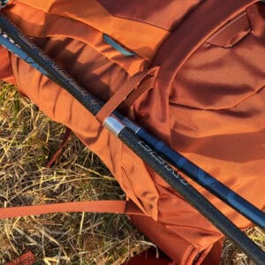 Gregory Wander 30 porta-bastoncini laterale dettaglio accessori trekking