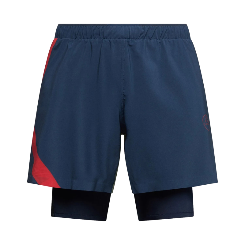 La Sportiva Flow 5" Short M pantaloncini trail running uomo Night/Chili