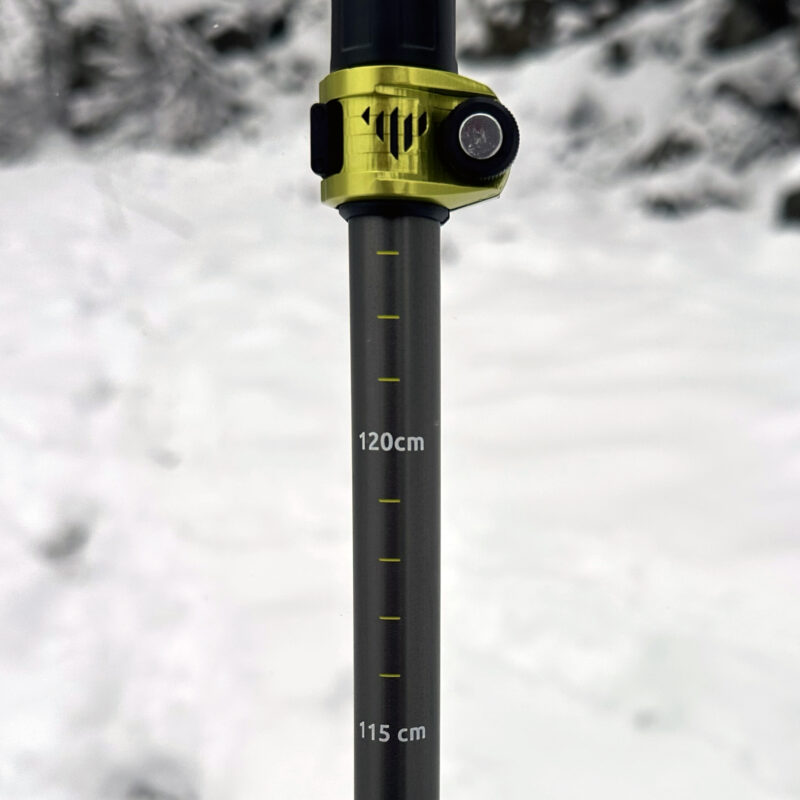 Scala graduata fino a 120 cm sul fusto dei bastoncini C.A.M.P. Laser ADJ uomo