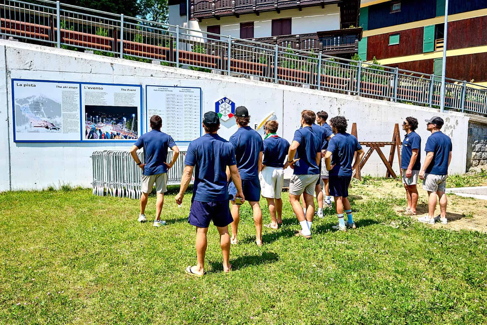 Allenamento azzurri sci alpino a Madonna di Campiglio