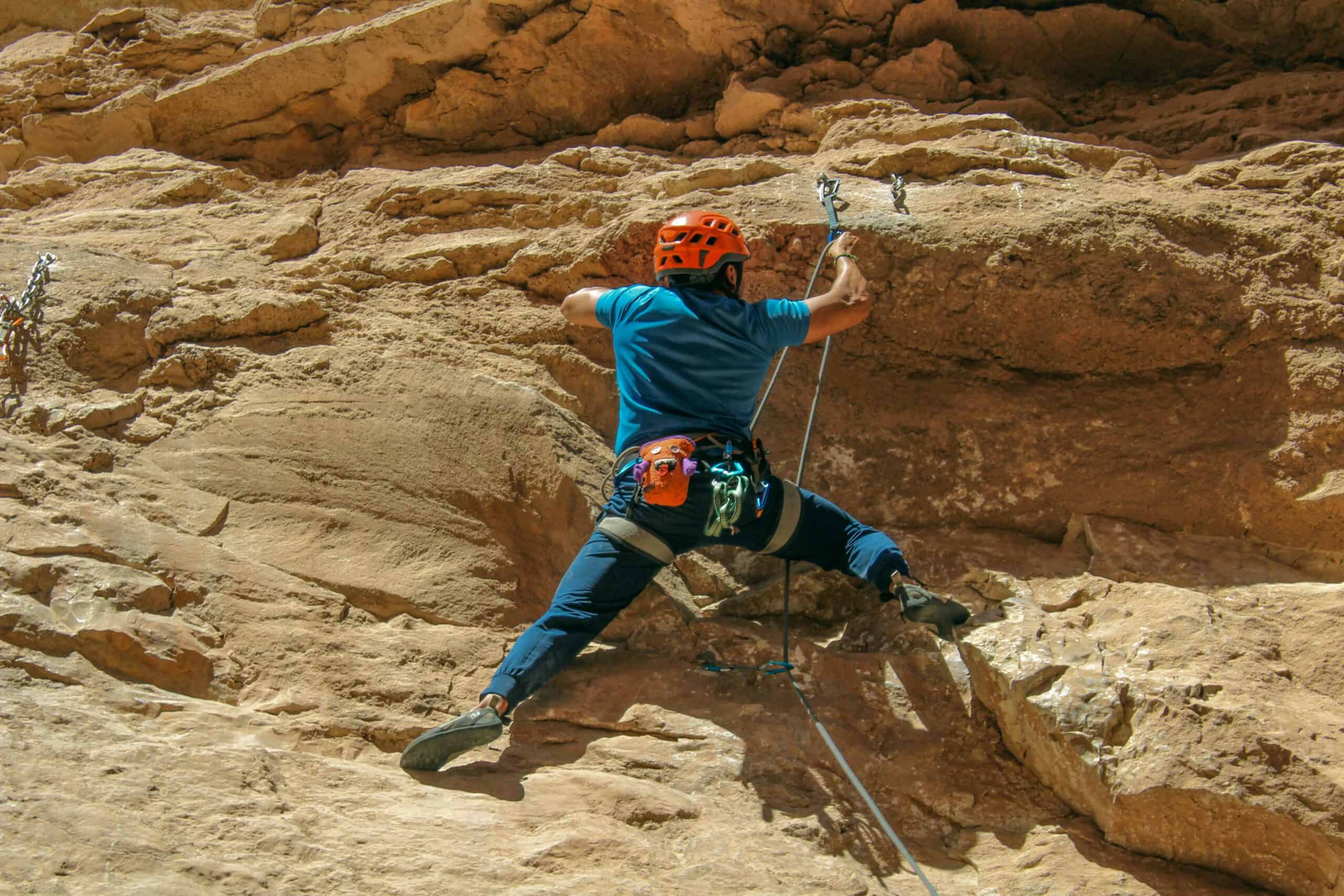 paura di cadere in arrampicata