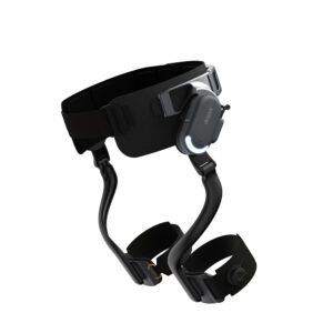 Esoscheletro per le anche DNSYS X1 completo: cintura, unità motore con indicatore luminoso, bracci e cosciali regolabili
